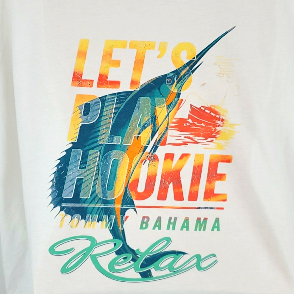 Tommy Bahama Relax Let's Play Hookie t-shirt men Size 2XB
